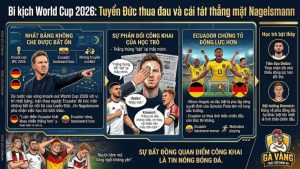 HLV Nagelsmann tranh cãi gay gắt với Kimmich sau trận thua tại World Cup 2026