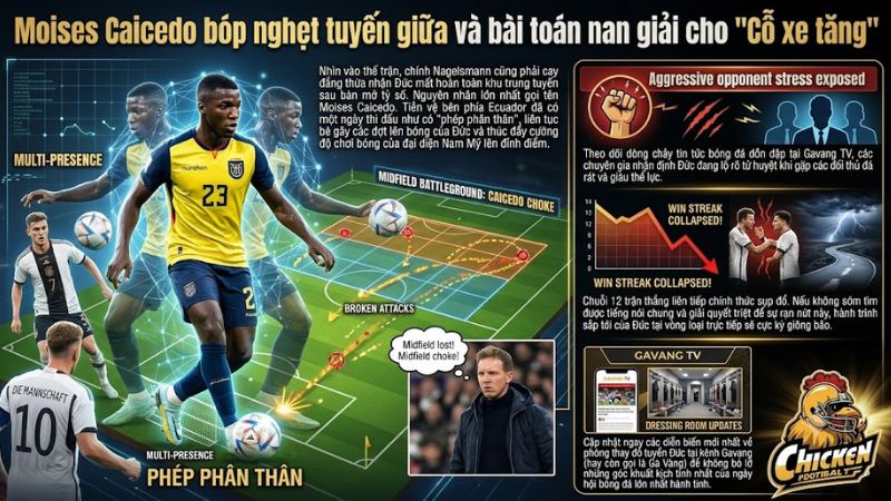 Tiền vệ Moises Caicedo của Ecuador ăn mừng chiến thắng trước đội tuyển Đức tại World Cup 2026
